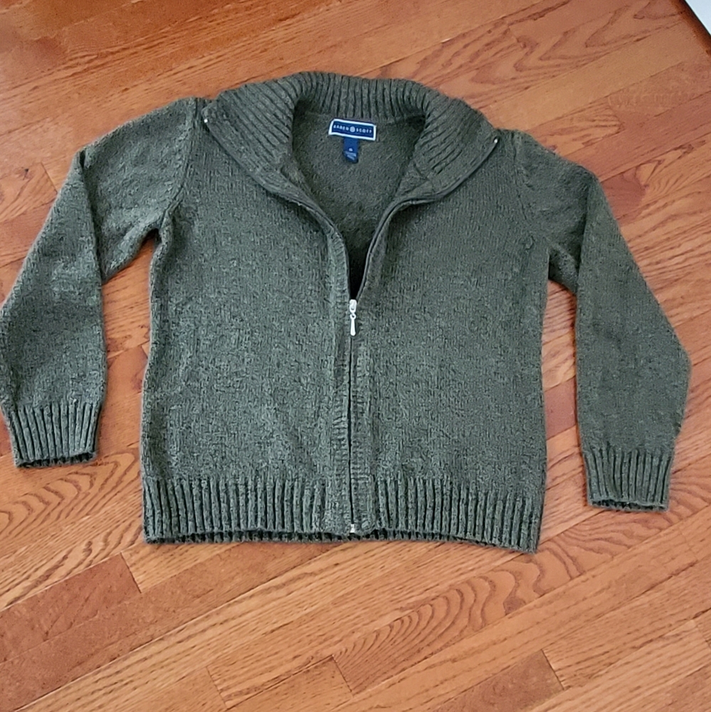 Karen Scott | Sweater | Olive Color